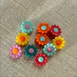 Scunci Colorful Daisy Hair Clips for Kids
